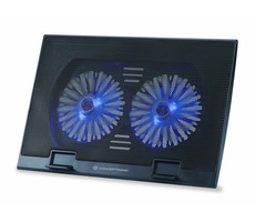 Conceptronic THANA02B Laptop-Kühlpad / für 17" Laptop / 2x 12,5 cm Lüfter / USB-Stromversorgung