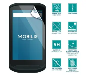 Mobilis Displayschutzfolie für ZEBRA TC21 & TC26 / 5H / Anti-Shock IK06 / klar