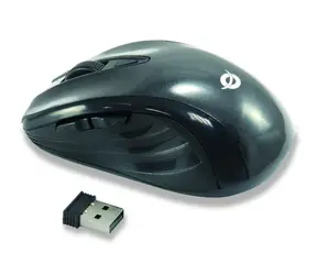 Conceptronic CLLM5BTRVWL schwarz / kabellose Maus / USB-A-Empfänger / 6 Tasten / 1600 DPI