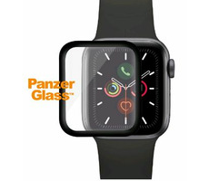 PanzerGlass gehärtetes Glas, gebogenes Glas für Apple Watch SE & 6 & 5 & 4 44 mm Schwarz