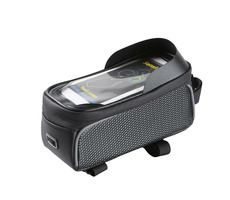 Forever wasserdichte Fahrradtasche mit abgedeckter Handyhülle Modell 01 schwarz