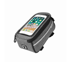 Forever wasserdichte Fahrradtasche mit Handyhülle grau