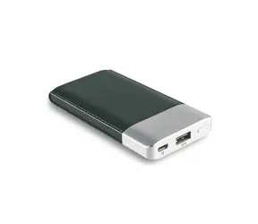 RealPower PB-4000 FASHION schwarz / Powerbank 4000 mAh / USB / 5V / 2A