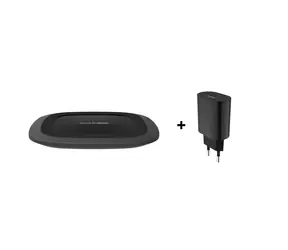 RealPower FreeCharge-10 schwarz / Kabelloses Smartphone-Ladegerät / 10W