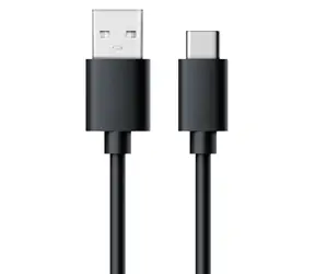 RealPower USB-Kabel USB 2.0 USB-A Stecker -USB-C Stecker 60 cm schwarz