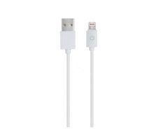 RealPower USB-Kabel USB 2.0 USB-A-Stecker - Lightning-Anschluss 1 m weiß
