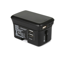 RealPower TravelCharge-4K schwarz / Reiseladegerät / 4000mAh