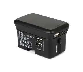 RealPower TravelCharge-4K schwarz / Reiseladegerät / 4000mAh