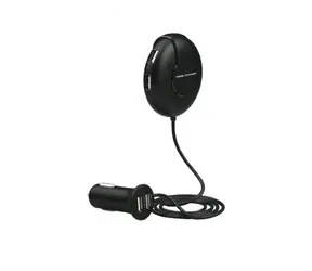 RealPower 195446 USB-Autoladegerät schwarz / 6x USB/ 2400 mA