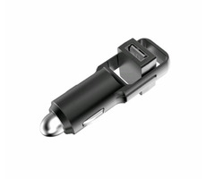 RealPower 219735 USB-Autoladegerät schwarz / 2x USB/ 2400 mA