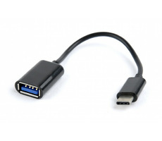Gembird OTG-Adapter USB-C (M) - USB-A (F) schwarz / 0,2 m