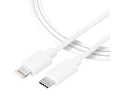 Tactical Smooth Thread- Cable USB-C - Lightning 0,3 m weiß