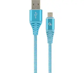 Gembird CC-USB2B-AMMBM-2M-VW Micro-USB-Kabel 2 m blau / USB-A (M) - Micro USB (M)
