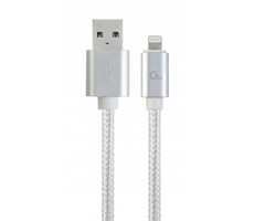 Gembird CCB-MUSB2B-AMLM-6-S Lightning-Kabel 1,8 m Silber