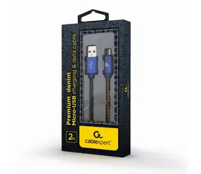 Gembird CC-USB2J-AMMBM-2M-BL Micro-USB-Kabel 2 m blau / USB-A (M) - Micro USB (M)