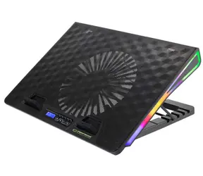 Esperanza EGC101 Alize Gaming-Kühlpad für Laptop schwarz / RGB-Hintergrundbeleuchtung / 5 Neigungswinkel