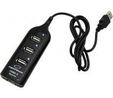 Esperanza EA116 USB Hub schwarz / 4 Ports / USB 2.0