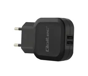 Qoltec 50186 Netzteil 17W | 5V | 3,4A | 2xUSB