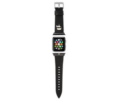 Karl Lagerfeld Karl Head PU-Armband für Apple Watch 38 & 40 mm schwarz