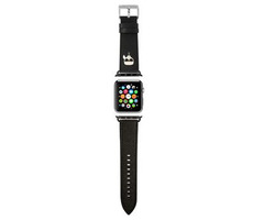 Karl Lagerfeld Karl Head PU-Armband für Apple Watch 42 & 44 mm schwarz
