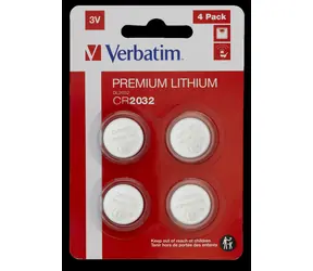 Verbatim Lithiumbatterie CR2032 3V 4 Stk