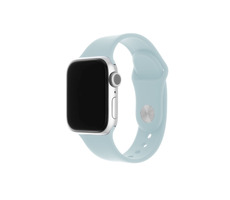 FIXED Silikonarmband Set aus Silikonbändern für Apple Watch 42 & 44 & 45 mm helltürkis