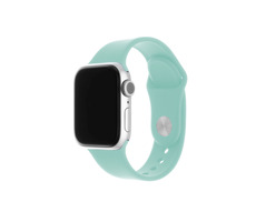 FIXED Silikonarmband Set aus Silikonarmbändern für Apple Watch 42 & 44 & 45 mm tiefgrün