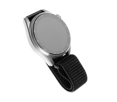 FIXED Nylonarmband 20 mm breites Nylonarmband für Smartwatch schwarz