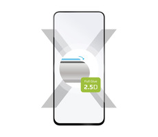 FIXED Full-Cover Schutzglas aus gehärtetem Glas für Huawei Nova 8i schwarz / Verklebung über das gesamte Display 