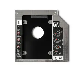 Qoltec Festplattenrahmen für Laptops 2,5" SATA schwarz / 122 x 122 x 9,5 mm