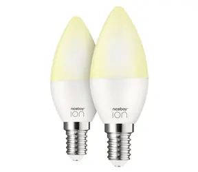 Niceboy ION SmartBulb AMBIENT E14 (2 Stück) / LED / E14 / 5,5 W / 470 lm / 2700-6500 K / WLAN