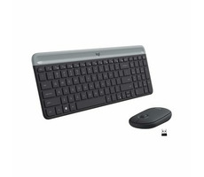 Ausgepackt - Logitech Slim Wireless Combo MK470 DE schwarz / kabelloses Tastatur- und Maus-Set / DE-Version / unverpackt