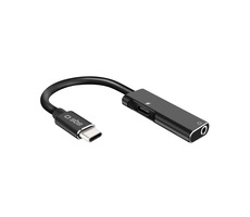 SBS Adapter USB-C auf Klinke 3,5 mm Buchse schwarz / 15 cm