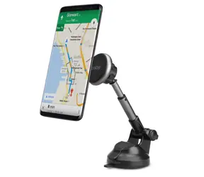 SBS Autohalterung mit Teleskoparm schwarz / magnetisch