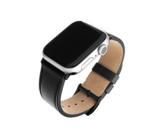 FIXED Lederarmband Lederarmband für Apple Watch 42 & 44 & 45 mm schwarz