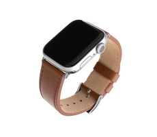 FIXED Lederarmband Lederarmband für Apple Watch 42 & 44 & 45 mm braun