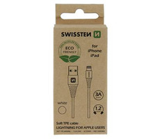 Swissten Datenkabel USB - LIGHTNING 1,2m weiß (ECO-VERPACKUNG)