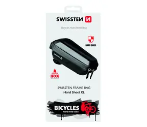 Swissten Nr. 3 Wasserdichter Fahrradkoffer Schwarz