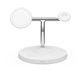 Belkin BOOSTCHARGE PRO MagSafe 3in1 Qi weiß / für iPhone, Apple Watch und AirPods