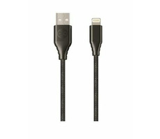 Forever Core Lightning MFI Datenkabel 20cm schwarz / 2,4A / Textil 