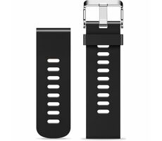 Aligator Silikonarmband 20mm schwarz
