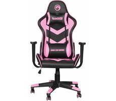 Marvo CH-106 pink / Gamingstuhl / verstellbar / Kunstleder / 2x Kissen / Tragkraft 150 kg