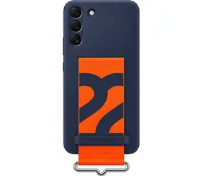 Samsung Silikonhülle mit Band für Samsung Galaxy S22 PLUS blau