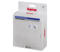 HAMA Schutzhülle für CD & DVD 100 Stück transparent