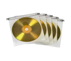 HAMA CD- und DVD-Doppelhüllen, 50 Stück, weiß