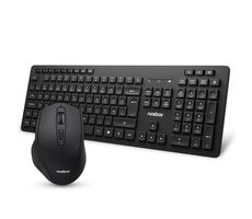 Niceboy MK10 Combo schwarz / Kabelloses Tastatur- und Mausset / CZ&SK-Layout / 1600 DPI / 2,4 GHz USB-Dongle
