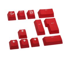 Ducky PBT Double-Shot Tastenkappen-Set rot / 11 Tasten