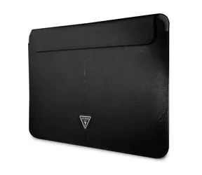 Guess Saffiano Triangle Metal Logo Computerhülle 13 & 14" Schwarz