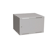 Solarix Wandfaltschrank SENSA LITE 6U 450mm - Blechtür / RAL 7035