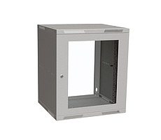 Solarix Wandschrank SENSA LITE 12U 450mm / Glastür / RAL 7035